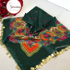 Gelincimherşey Mardin Yöresel El İşi Yazma Tülbent - ZÜMRÜT YEŞİL