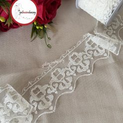 Gelincimherşey Osmanlı Dantel Tül Güpür 7 cm 4 Metre