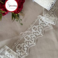 Gelincimherşey Osmanlı Dantel Tül Güpür 7 cm 4 Metre - KREM