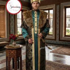 Gelincimherşey Yeşil Profesyonel Osmanlı Dönemi Padişah Kostümü