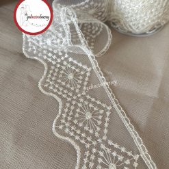 Gelincimherşey Yıldız Dantel Tül Güpür 7 cm 4 Metre