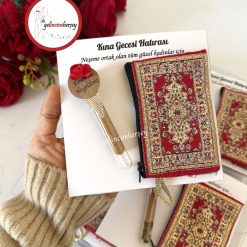 Gelincimherşey 10’lu Şişe Kına ve Etnik Desenli Cüzdan Kına Hatırası