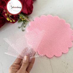 Gelincimherşey 20'li Karlı Dilimli Kesilmiş Organze Tül - 22 cm, PEMBE