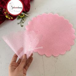 Gelincimherşey 20'li Karlı Dilimli Kesilmiş Organze Tül - 26 cm, PEMBE