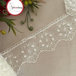 Gelincimherşey Güneş Krem Dantel Tül Güpür 6.5 cm 4 Metre