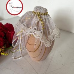 Gelincimherşey Sim Mendil Süslü Kına Gecesi Gelin Testisi - BEYAZ