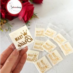 Gelincimherşey 10'lu Taç Model Bride Team Sticker Dövme Çıkartma