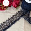 GelincimherşeyLacivertSarmaşıklDantelGüpür8cm4.5metre2
