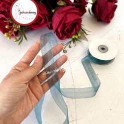 Gelincimherşey Organze Kurdele 2 cm 4 Metre - PETROL MAVİSİ