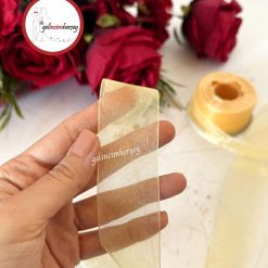 Gelincimherşey Organze Kurdele 3 cm 4 Metre - ALTIN