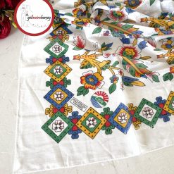 Gelincimherşey Oyasız Sade Kastamonu Cide Yöresel Yazma Tülbent - BEYAZ