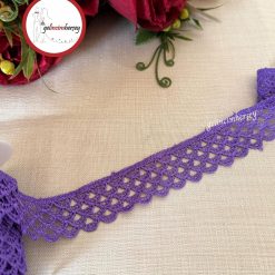 Gelincimherşey Sırma Mor Dantel Güpür 3 cm 4 Metre
