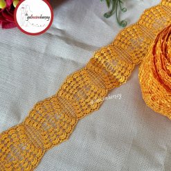 Gelincimherşey Turuncu Ara Model Dantel Güpür 6 cm 4.5 Metre