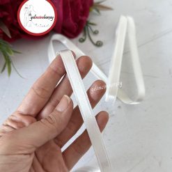 Gelincimherşey 1 cm Saten Kurdele - EKRU