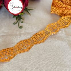 Gelincimherşey Dar Ara Dantel Güpür 4 cm 4.5 Metre - TURUNCU