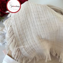 Gelincimherşey %100 Pamuk 4 Kat Müslin Bebek Battaniyesi - BEJ