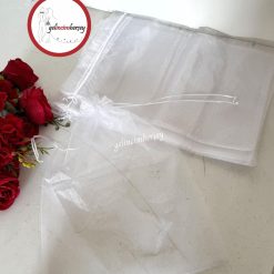 Gelincimherşey 10'lu Organze Kumaş İpli Tül Kese Large Boy