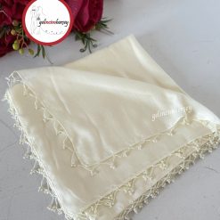 Gelincimherşey Kum Boncuk El İşlemeli Yazma Tülbent - KREM