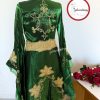 Gelincimherşey Yeşil Çınar İşlemeli Mahidevran Model Kaftan Bindallı - Thumbnail Image 6